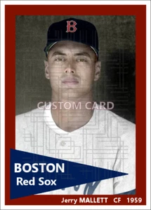 Jerry Mallett - 1959 Boston Red Sox - 2.5 x 3.5 custom card (blank back) - Picture 1 of 1