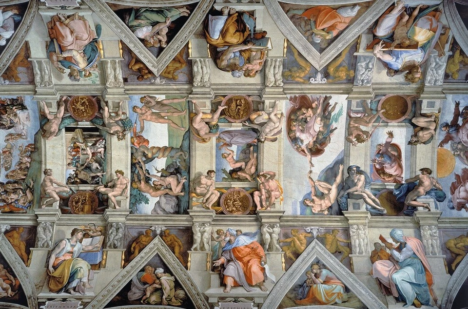 Jigsaw puzzle Work of Art Renaissance Sistine Chapel HUGE 5000 piece NEW 60"x40" - Image 1 of 1