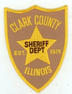 ILLINOIS IL CLARK COUNTY SHERIFF NICE SHOULDER PATCH POLICE - Picture 1 of 1