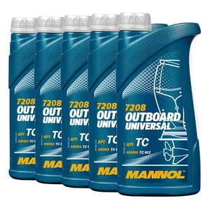 5 (5x1) Liter MANNOL Outboard Universal 2-Takt-Öl für Jet Ski / Außenborder - Bild 1 von 3