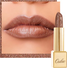 OULAC Metallic Shine Glitter Lipstick, Brown High Impact Lipcolor, Lightweight S