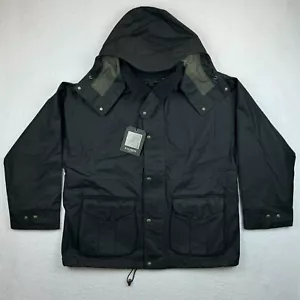 New NWT Mens Filson Foul Weather Hooded Jacket Harbor Blue Waxed Size XL $395 - Bild 1 von 4
