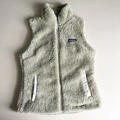 Chaleco Sherpa Patagonia Fleece Los Gatos Sin Mangas Cremallera Completa Mujer Talla S *Nota* Foto 1 de 4