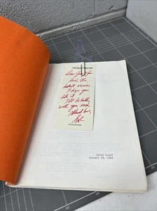 GUIÓN ORIGINAL DE LA PELÍCULA THE WIZARDS FOOL COLIN HIGGINS FIRMADO POR JERRY BERG HOLLYWOOD - Imagen 1 de 12