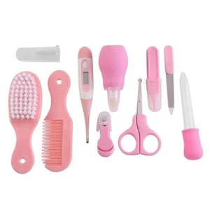 10-teiliges Baby Gesundheitswesen Pflege-Kit - Baby Haarkamm Bürste Nagelschneider Aktenset - Bild 1 von 10