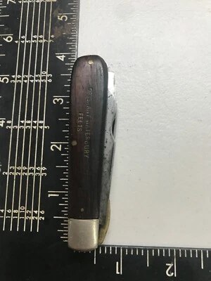 Cuchillo Publicitario Kutmaster Oriskany Waterbury Felts Electricistas Cuchillo de Bolsillo Foto 1 de 4