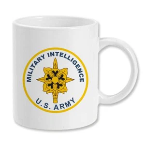 Military Intelligence Plaque 11 ounce Ceramic Coffee Mug Teacup - Picture 1 of 1