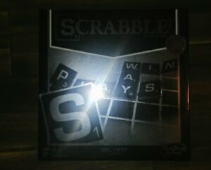 NEW SCRABBLE SILVER LINE SERIES TOYS R US EXCLUSIVE CROSSWORD BOARD GAME NIB