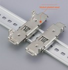5pcs DIN rail bracket buckle steel plate nickel-plated mounting bracket 35mm