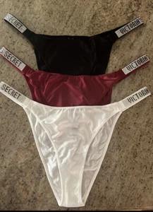 Victoria Secret 1 neues Design GLÄNZBAND STRASS TANGA M, L, XL Farbe wählen - Bild 1 von 5