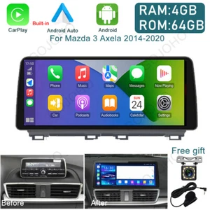 12.3" For Mazda 3 Axela 2014-2019 Android 13 Car Stereo Radio GPS Navi Carplay - Picture 1 of 19
