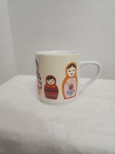 RARE RUSSIAN DOLLS Mug Coffee Tea Cup By Creative Tops Ltd Multi Color 12 oz - Picture 1 of 4