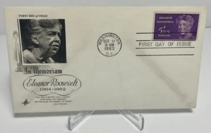 US FDC 1963 In Memoriam Elenor Roosevelt  - Picture 1 of 2