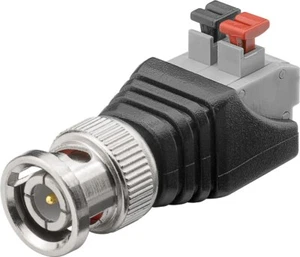 Goobay Terminal Block 2-pin > BNC-Stecker - Push-down-Klemmbefestigung - Bild 1 von 3