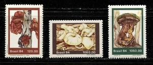 BRAZIL 1984, MUSHROOMS, Scott 1955-1957, MNH - Picture 1 of 1