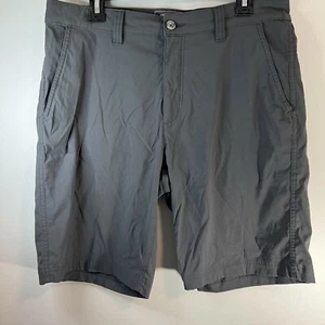 Eddie Bauer Travex Flat Front Hiking Outdoor Shorts Mens 35 Gray EUC!!! - Picture 1 of 4