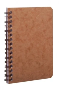 Clairefontaine Wirebound Basics - Notebook - Ruled - Tan - 3.5 x 5.5 NEW - Picture 1 of 1