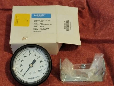 Ashcroft 25W1005PH-02B-XUC 0/100 PSI Pressure Gauge - Image 1 of 4