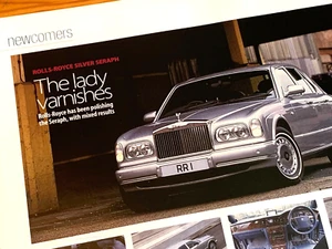 ROLLS ROYCE SILVER SERAPH 2000 ORIGINAL CAR MAGAZINE REVIEW ROAD TEST - Picture 1 of 1