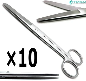 10 Pcs Medical 9.5" Scissor Blunt/Blunt First Aid Bandage Universal Instruments - Picture 1 of 6