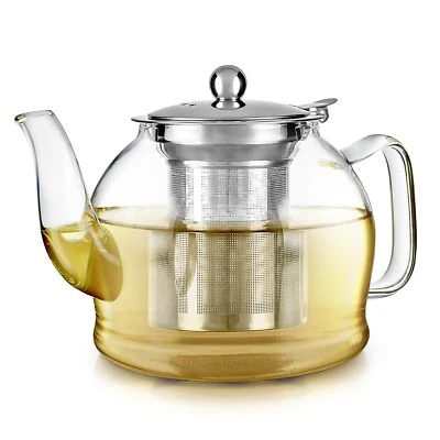 Dublin Glass Teapot – Premium Borosilicate Glass with Removable Stainless Inf... - Image 1 of 4