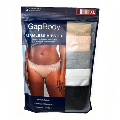 Gap тела бесшовный хипстер нижнее белье упаковка из 5 размер XL нейлона спандекс новый запечатанный - Изображение 1 из 4