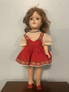 Muñeca Vintage Ideal Toni P 91 HP Orig. Vestido morena pelo largo - Imagen 1 de 7