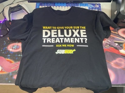 Camisa de empleado de metro RARA 2016 Give Your Sub The Deluxe Treatment para hombre pequeña Foto 1 de 2