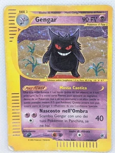 Gengar 013/165 Expedition Base Set Holo Raro Pokemon Juego de Cartas Coleccionables Nintendo ITALIANO - Imagen 1 de 4