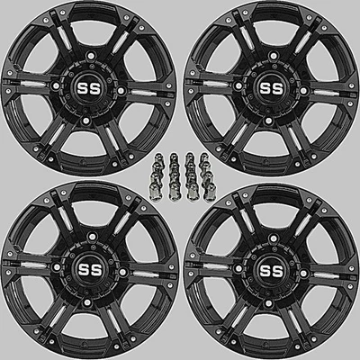 POLARIS RANGER 500 14" VIPER BLK ATV / UTV ALUMINUM WHEELS (SET 4) POL3CA - Image 1 of 4
