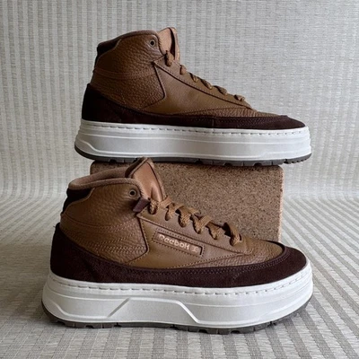 Zapatos Reebok Club C Mid II para mujer talla 8 plataforma cuero gamuza clásicos retro Foto 1 de 4