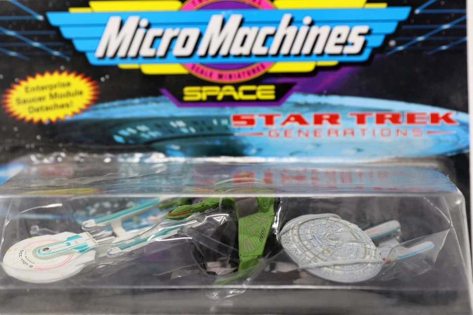 Galoob 1994 Micro Machines Star Trek Generations 3 Ship Collection NRFP
