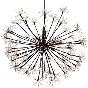 Northlight 20" LED Iluminado Marrón Bola de Navidad Decoración, Luces Blancas Cálidas - Imagen 1 de 6