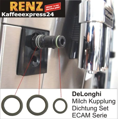 DeLonghi ECAM Kupplung Dichtung Set O-Ring zu Milchbehälter