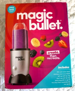 NEW! The Magic Bullet 11 Piece Set Blender & Mixer, Small, Silver. - Picture 1 of 5