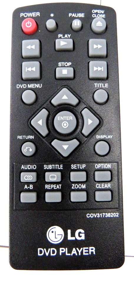 Genuine LG  COV31736202  Remote   DVD Player DP132 DP132NU - Image 1 of 1