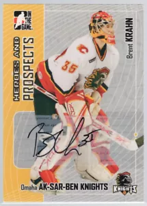 * 2005-06 ITG Heroes and Prospects Autographs Series II #A-BK - BRENT KRAHN - Picture 1 of 2