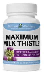 Maximum Milk Thistle - 720mg Daily Dose 3x 240mg Capsules - Potent Liver Deto... - Picture 1 of 9