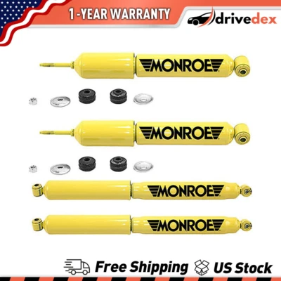 Monroe Front Struts & Rear Shocks Absorbers Fits 1990 1991 1992 1995 Ford F-150 - Изображение 1 из 4