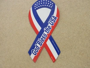 GOD BLESS THE USA----Imán 8" rojo/blanco/azul coche/automático/refrigerador/cocina NUEVO - Imagen 1 de 1