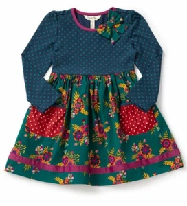 Matilda Jane Girls Moments With You Merry Merry Dress Size 2 Holiday Christmas - Picture 1 of 5