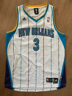 Chris Paul Men's Large L Adidas Swingman New Orleans Hornets White Jersey - Image 1 of 4