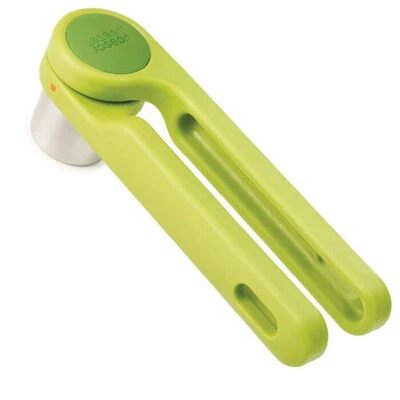 Joseph Joseph Dishwasher Safe Garlic Press with Helix Twist Mechanism - Green - Image 1 of 4