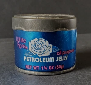 Collectible Advertising White Rose Petroleum Jelly 1 3/4 oz Container - Picture 1 of 6