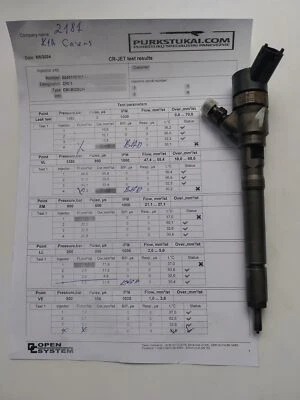 KIA CARENS II FJ 0445110 101 Injecteur de Carburant 2.00 Diesel 83kw 25868893 - Photo 1/4