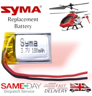 3.7v 180mAh Replacement Battery For S107G Syma RC Mini Indoor Helicopters UK