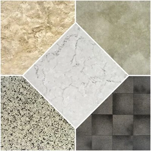 Vinyl Floor Tiles Self Adhesive Textured Grip Flooring DIY Kitchen Bathroom Home - Picture 1 of 38