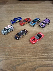 LOT Of 7, 2002 Maisto Ultimate Marvel Die-Cast Spider Man/ PT Cruiser/ Elektra - Picture 1 of 7