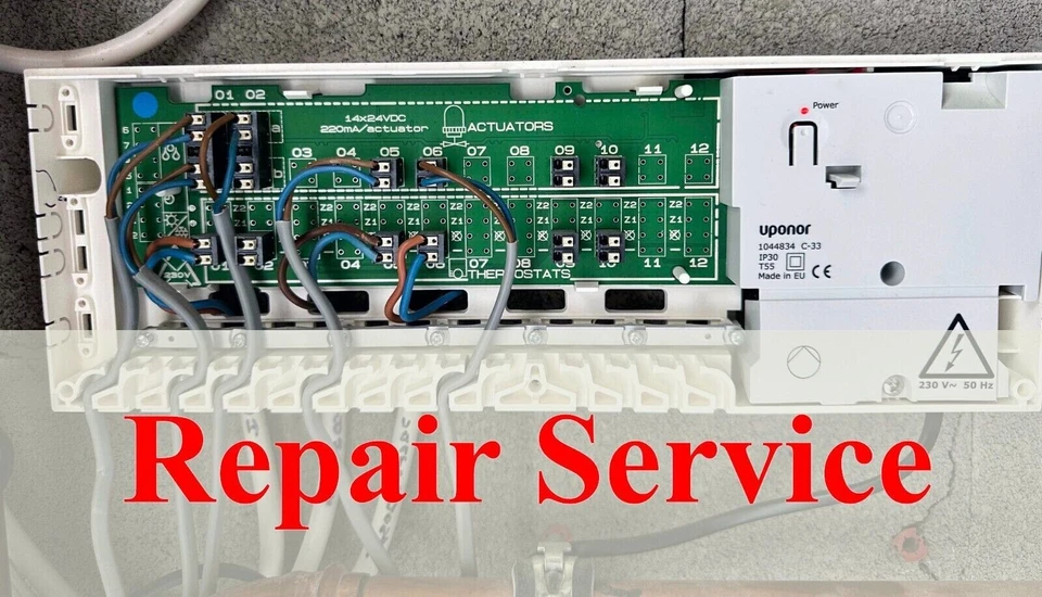 REPAIR SERVICE Uponor C35 C33 underfloor heating 12 channel control C56 wireless - Image 1 of 1