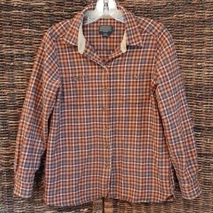 Vintage Pendleton Hemd Damen klein weinrot Wolle kariert Flanell Button Down Boho - Bild 1 von 11